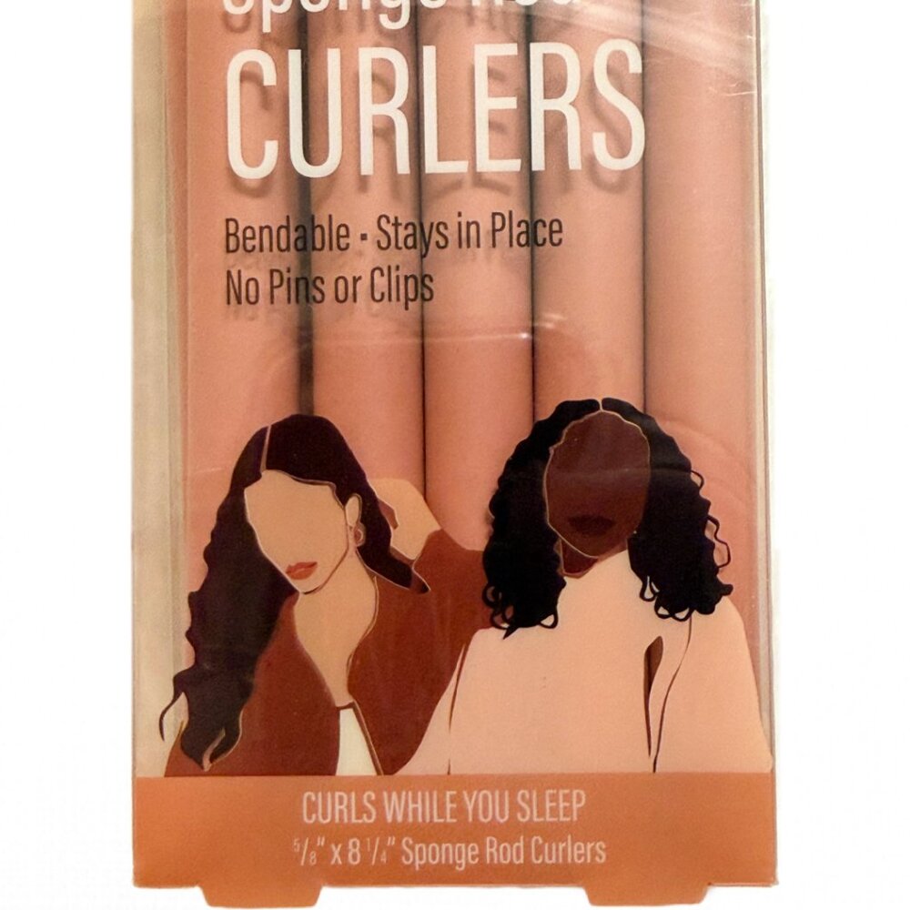 SOLD Just Me 10 Counts NO Heat Flexible Rod Rollers Curlers Sleep Natural Curls - Picture 3 of 7